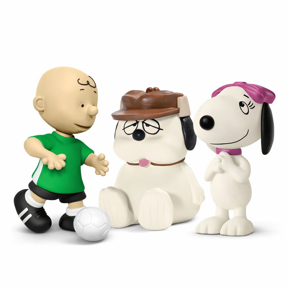 Vintage Authentic Schleich Peanuts Snoopy Set of 3 -Charlie Brown etc. New w/Tag